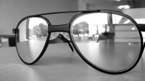 Glasses against laser