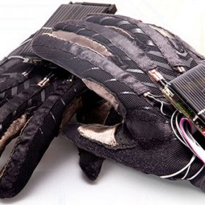 Gloves convert the sign language into spoken words