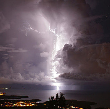 Go and watch the lightning in the heavens being punished the most
