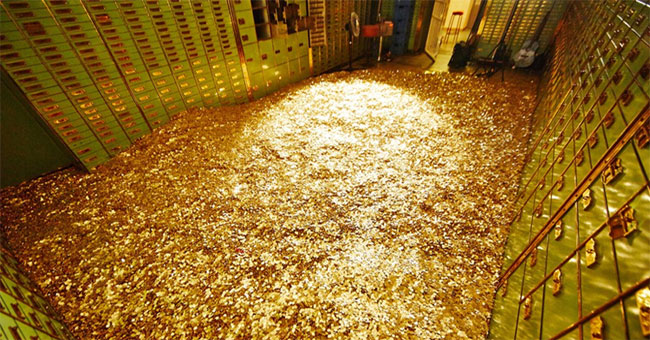 Gold does not naturally arise and does not lose itself, but ... falls from the sky