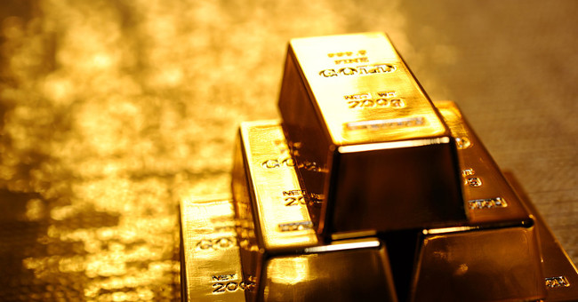 Gold is formed like?