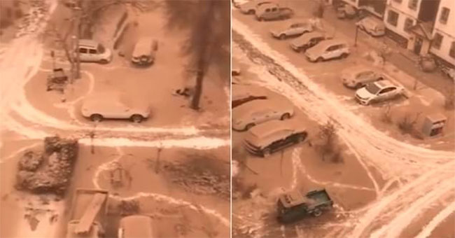 'Golden snow' covers many cities in China