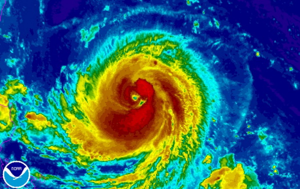 Goni storm level 17 is approaching the Philippines