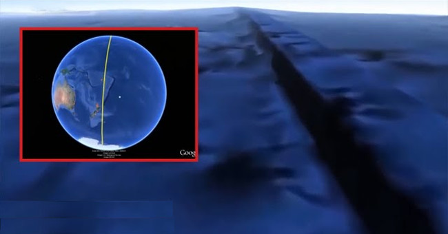 Google Earth discovered a giant super wall under the ocean?