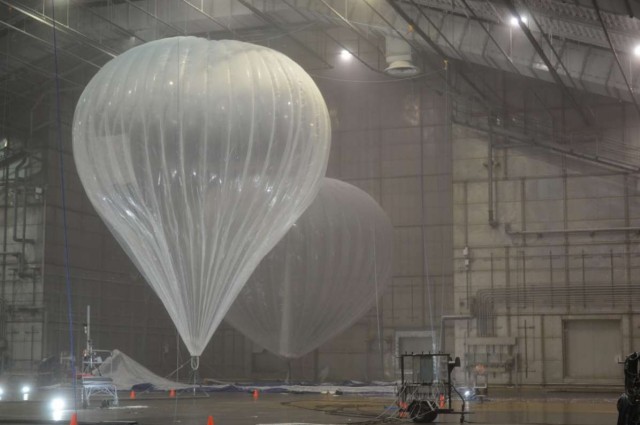 Google Internet coverage by balloon