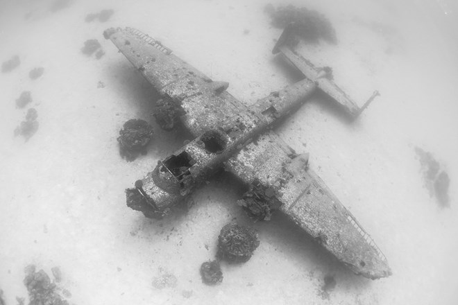 'Graveyard' giant aircraft from World War II on the ocean floor