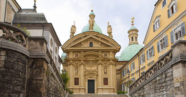 Graz City and the Scholoss Eggenberg historic center