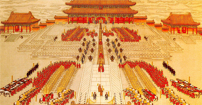 Great lavish marriage of the Chinese emperor