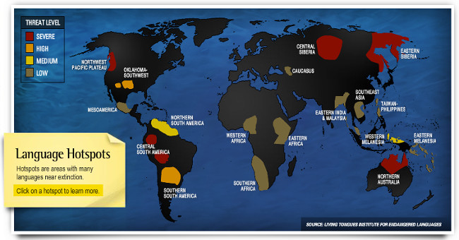 Half the world language risk being wiped out