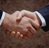 Handshake brings pleasure like kissing