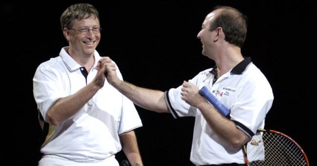 Handshakes of billionaires to rescue humankind from 2017
