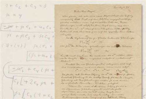 Handwritten letter auction by Albert Einstein in the US