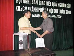 Hanoi transferred research results to production and business
