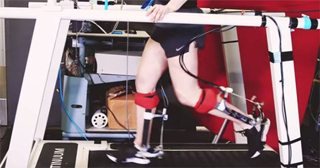 Hate to run?  Don't worry, this assistive skeleton will help you