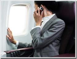 He approved to use the phone on the plane