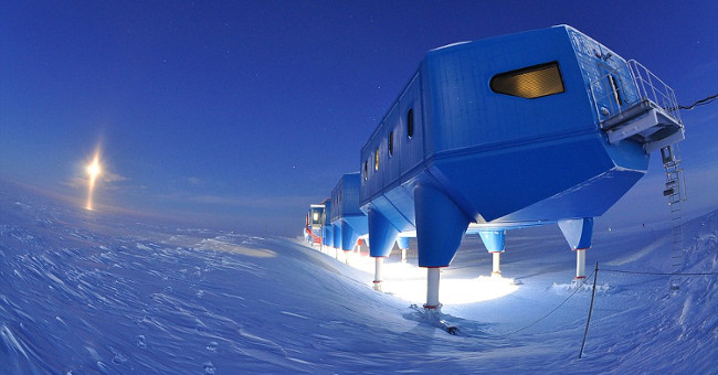 He closed the research station in Antarctica because the ice surface broke