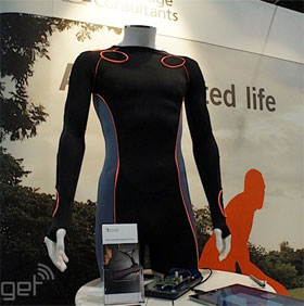 He developed a sensor cloth that tracks body movement
