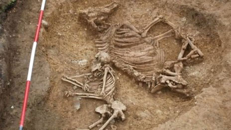 He discovered an ancient tomb that was strangely buried