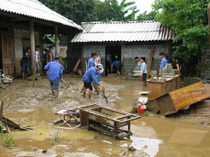 Heavy floods caused heavy damage in Lao Cai province
