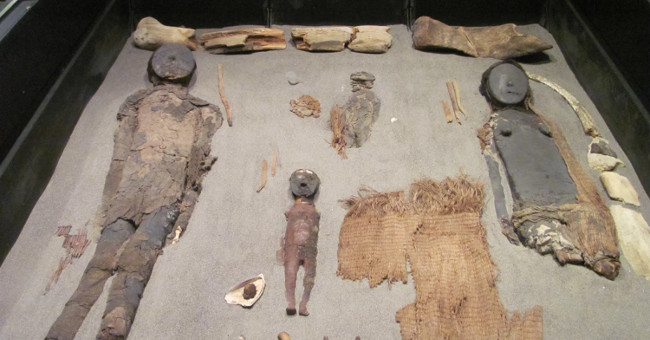 Helpless researchers look at the world's oldest mummy decomposing