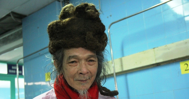 His 76-year-old tool with special hair over 30 years has not yet been cut