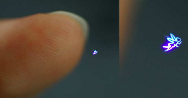 Holograms were touchable