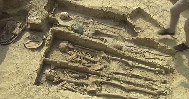 Horseman remains in the tomb 1,500 years old