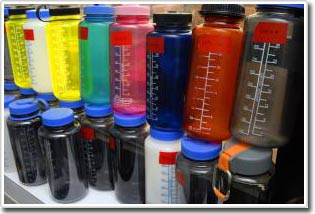 Hot water releases harmful compounds in plastic bottles