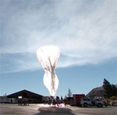 How did Google hold the Wi-fi balloon above?