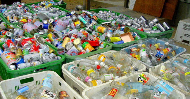 How does Japan handle garbage security?