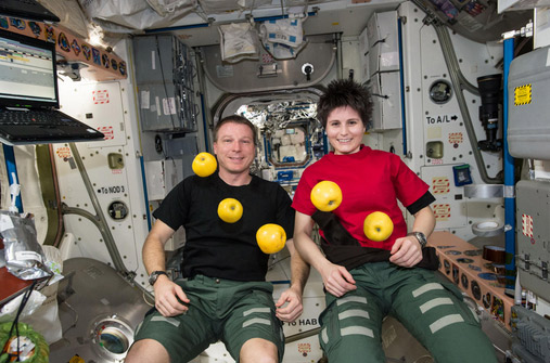 How does one day on the astronauts' International Space Station take place?