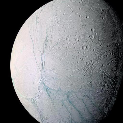 How does Saturn's moon stripe form?