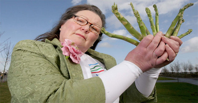 How does the prophet predict 2018 with asparagus?