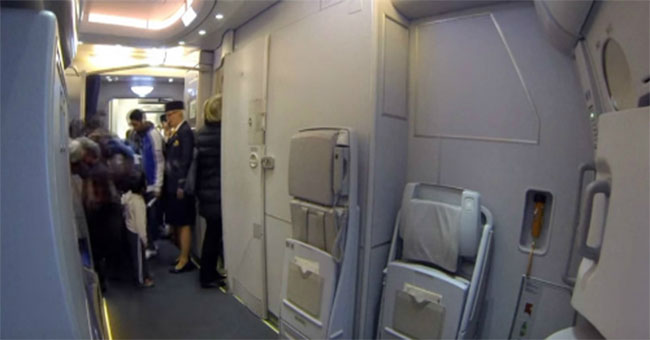 How does the toilet on the plane work?