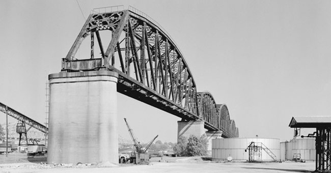 How is the foundation of a bridge built?