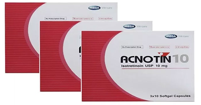 How long does it take to stop taking acnotin?  What types of Acnotin are available?