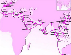 How much capacity does VN use via fiber optic cable?