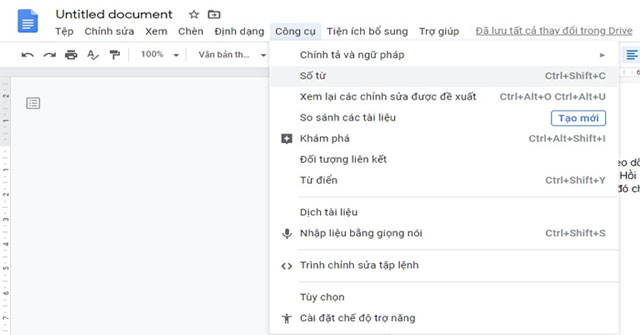 How to always display the number of words in Google Docs