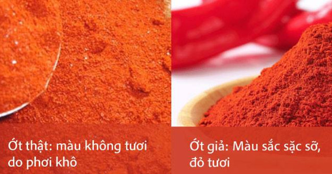 How to distinguish real chili powder and fake chili powder