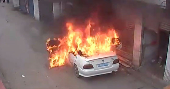 How to handle when a car burns