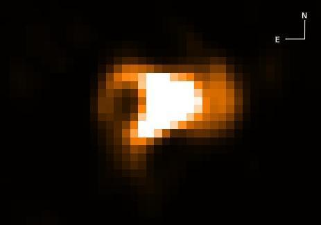 Hubble photographed a peanut star explosion