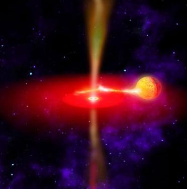 Huge radiation emitted after the black hole swallowed a planet