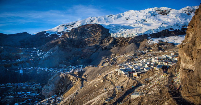 Huge gold mine in the highest place in the world