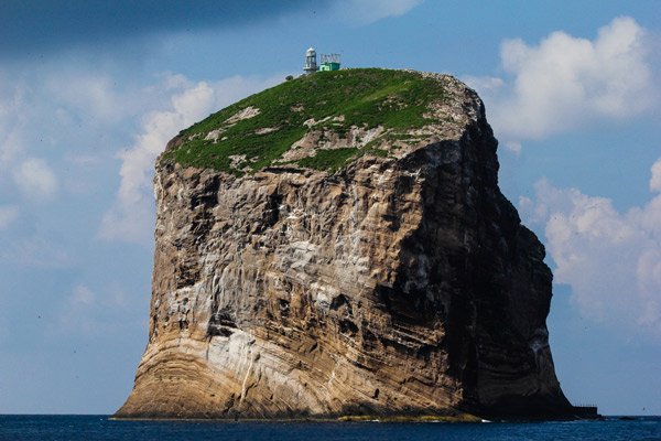 Huge rock island is unique in the South China Sea