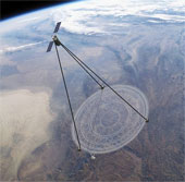 Huge spy satellite