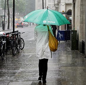 Human activity affects the change in rainfall
