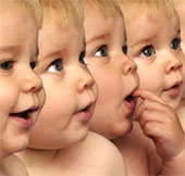 Human brain grows fastest right after birth