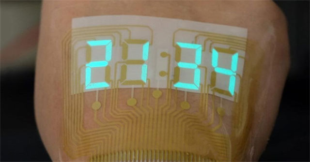 Human skin can glow into a watch