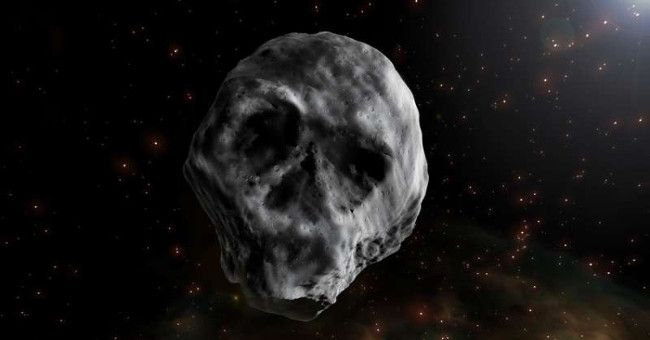 Human skull asteroids can create super terrible tsunamis