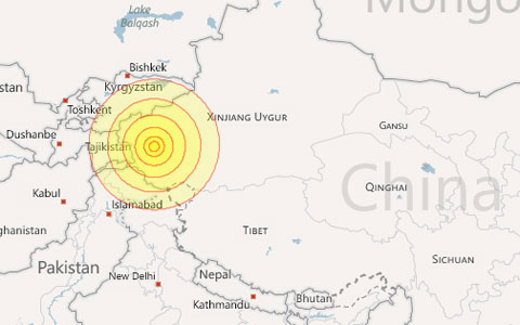 Hundreds of houses collapsed due to earthquakes in China